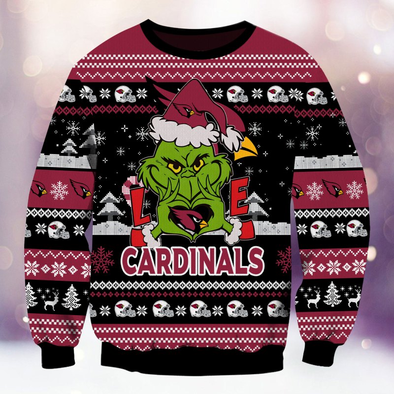 Arizona Cardinals Ugly Christmas Sweater Detail