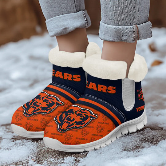 Chicago Bears Comfy Winter Snow Boots - Detail