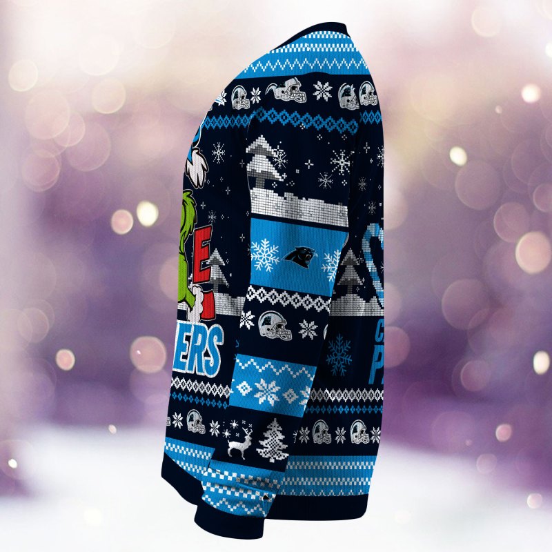 Carolina Panthers Holiday Sweater Back View