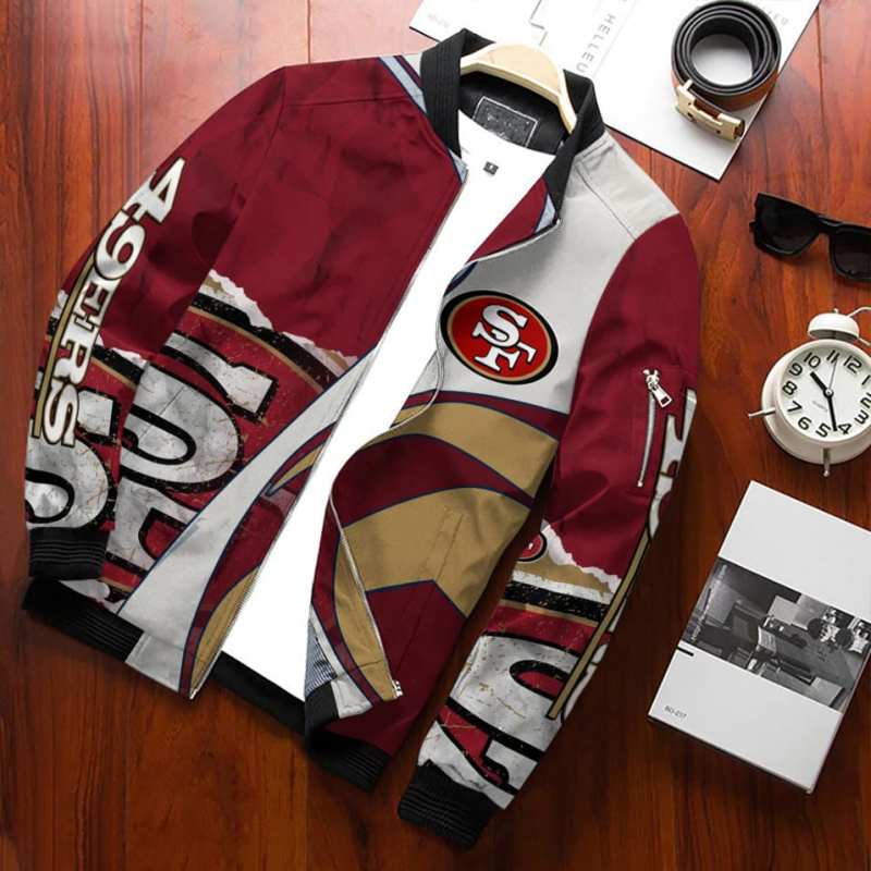 San Francisco 49ers Bomber Jacket - Back View