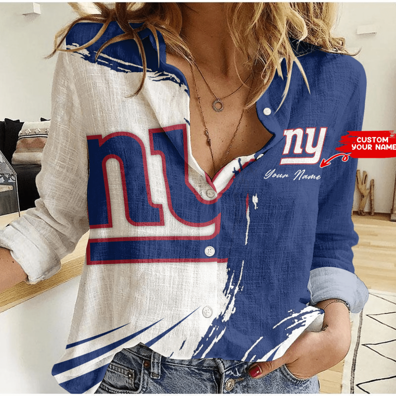 New York Giants Personalized Woman Shirt