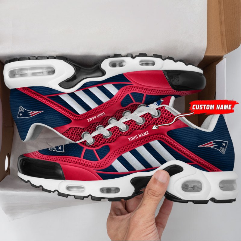 New England Patriots Personalized Plus T-N Youth Sneakers