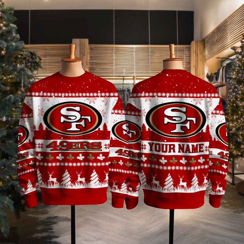 San Francisco 49ers Ugly Christmas Sweater Full Image
