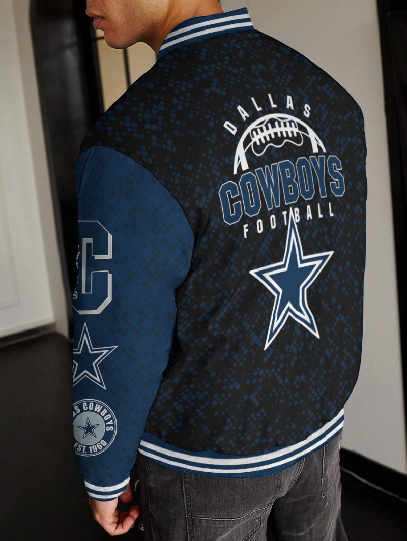 Dallas Cowboys Varsity Jacket Back View