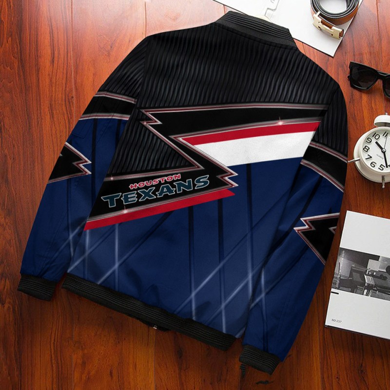 Houston Texans Bomber Jacket Back View