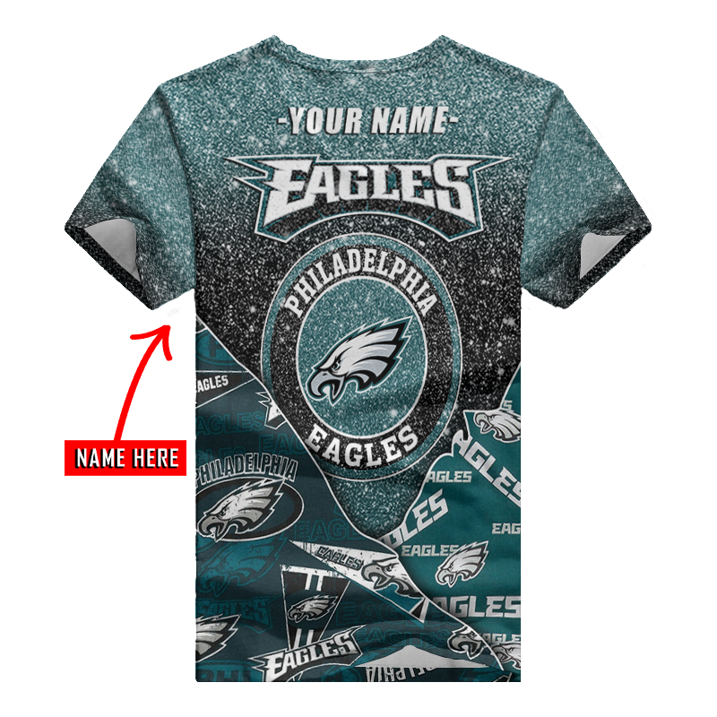 Philadelphia Eagles V-neck Women's T-shirt - Image 2
