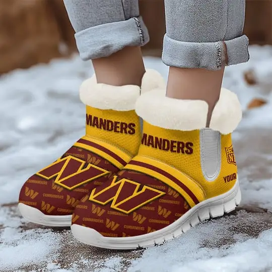 Washington Commanders Comfy Winter Snow Boots