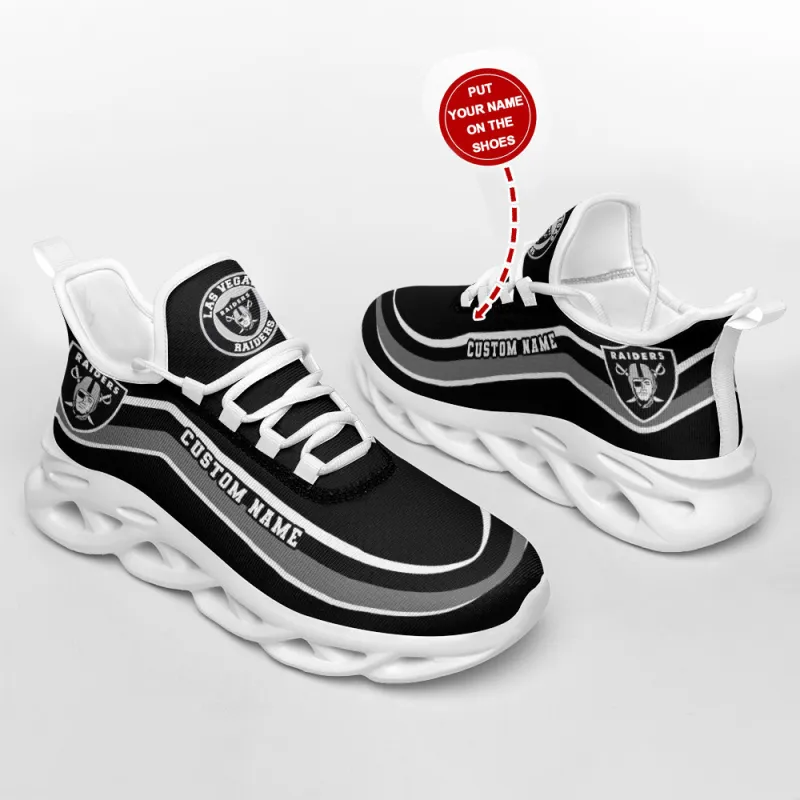 Back View of Las Vegas Raiders Sneakers