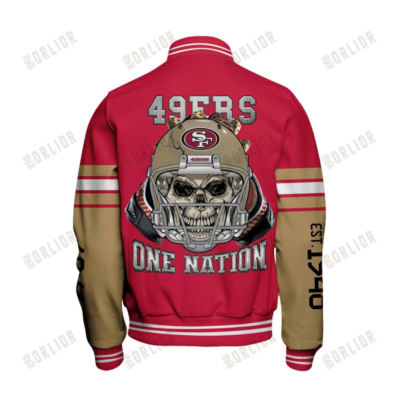 San Francisco 49ers Team Jacket Back View