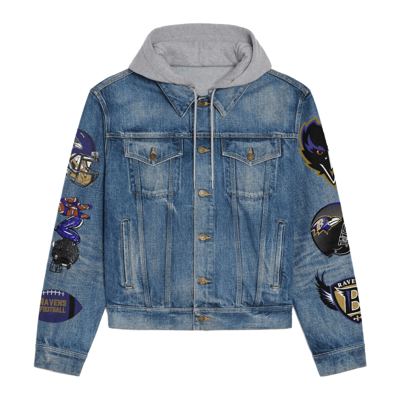 Baltimore Ravens Premium Denim Jacket Details