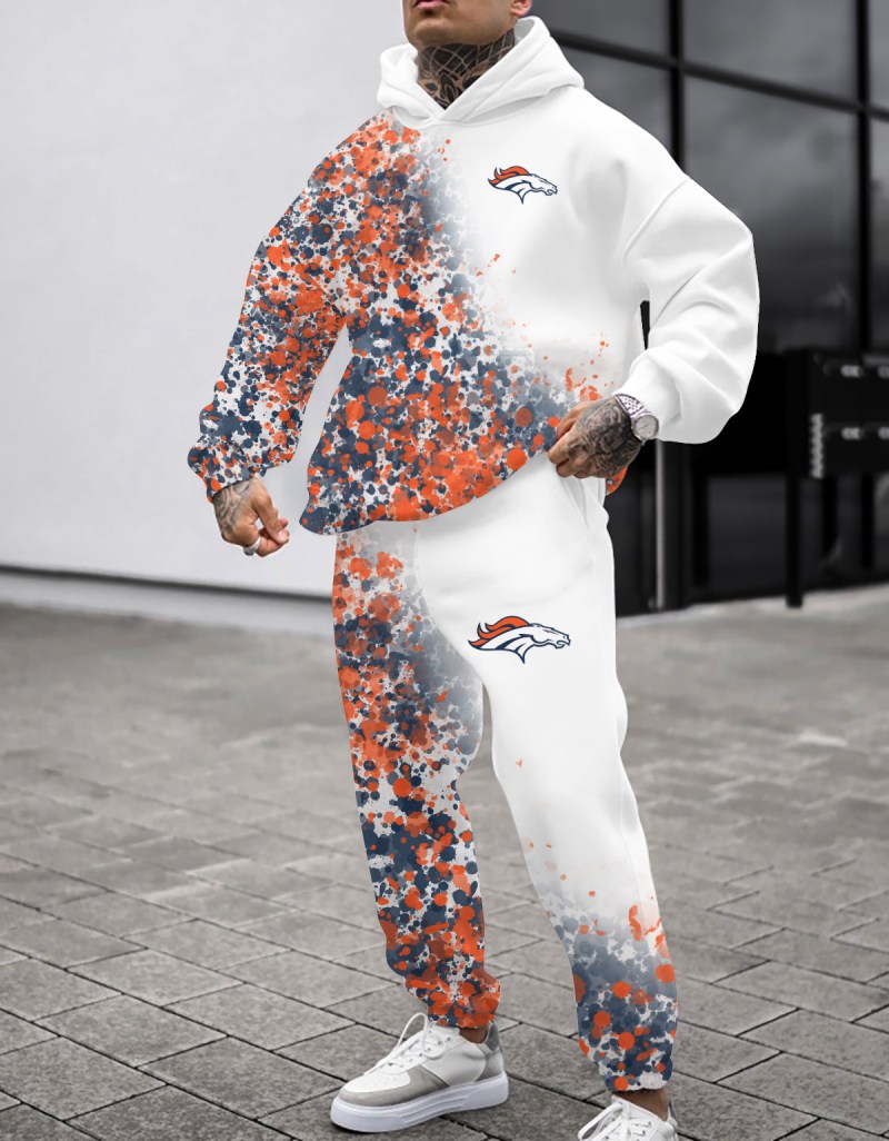 Denver Broncos Combo Hoodie and Sweatpants