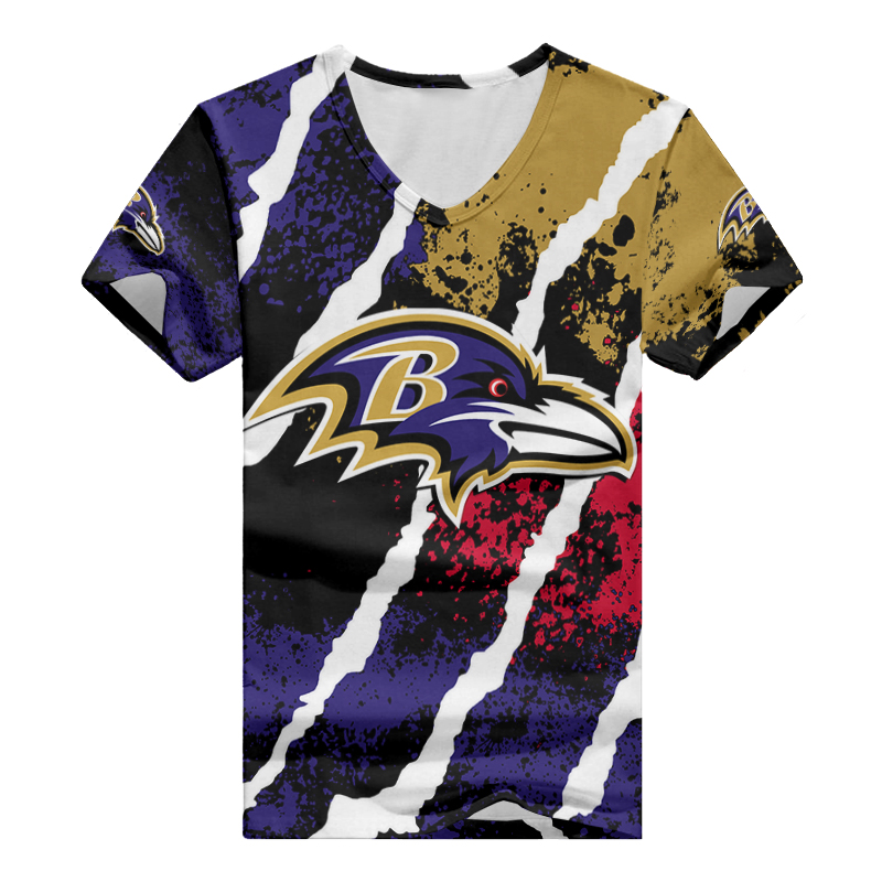 Baltimore Ravens V-neck Women T-shirt - Product Image 2