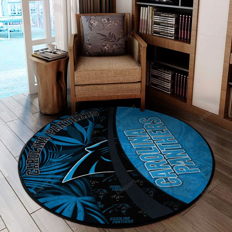 Carolina Panthers Round Rug