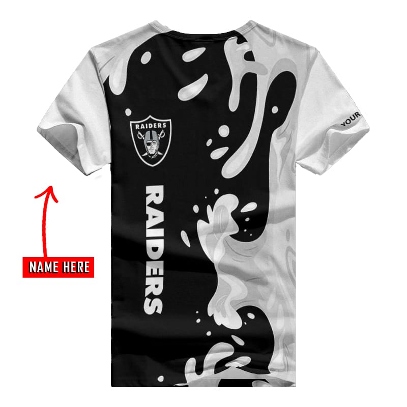 Las Vegas Raiders V-neck T-shirt Back