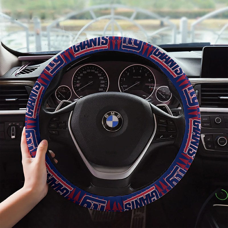 New York Giants Custom 3D Steering Wheel Cover