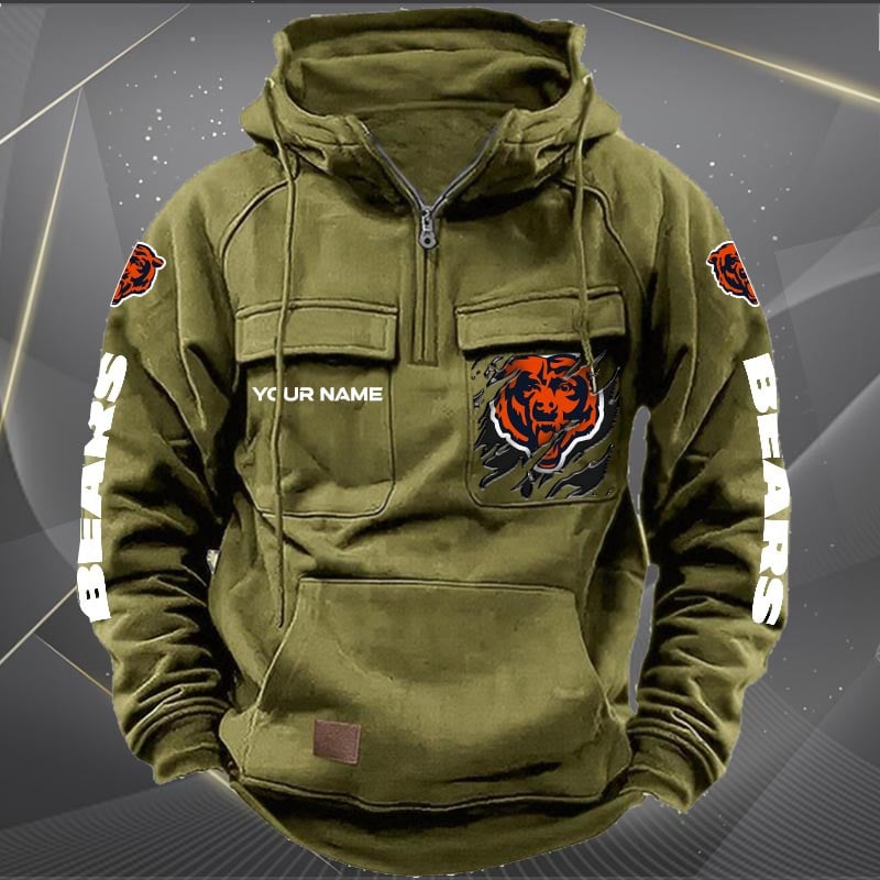 Chicago Bears Zip Hoodie 4