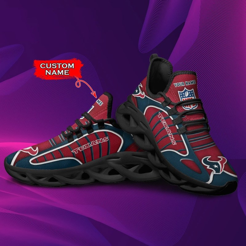 Houston Texans Personalized Yezy Running Sneakers