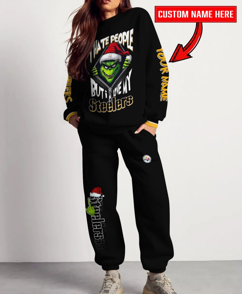 Pittsburgh Steelers Combo Unisex Sweatshirt and Sweatpants Christmas Collection