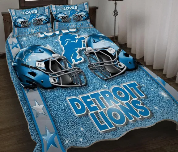 Detroit Lions Quilt Set - Soft and Cozy