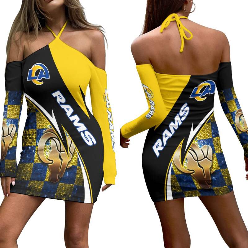 Los Angeles Rams Halter Lace-up Dress