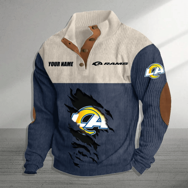 Los Angeles Rams Colorful Stand Collar Sweatshirt
