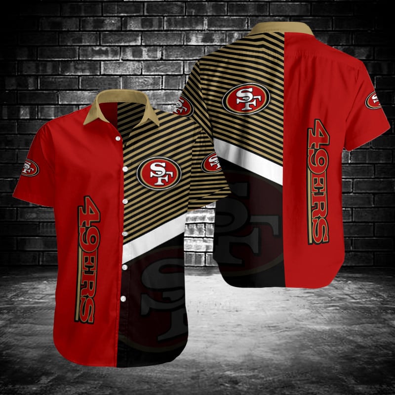 Sizing Chart for San Francisco 49ers Button Shirt