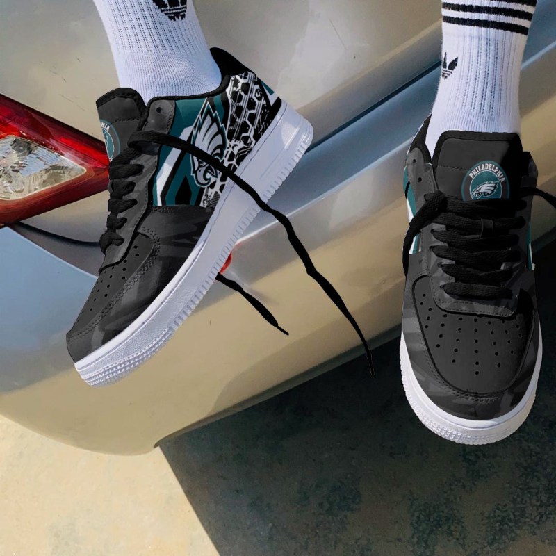 Philadelphia Eagles AF1 Shoes Back View