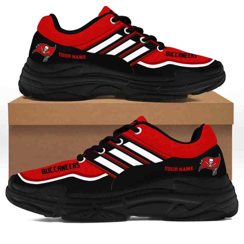 Tampa Bay Buccaneers Personalized Chunky Sneakers 01 - Side View