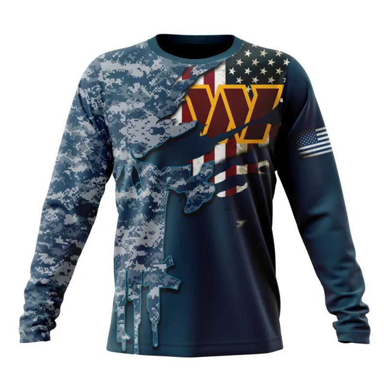 Washington Commanders Long Sleeve Front View