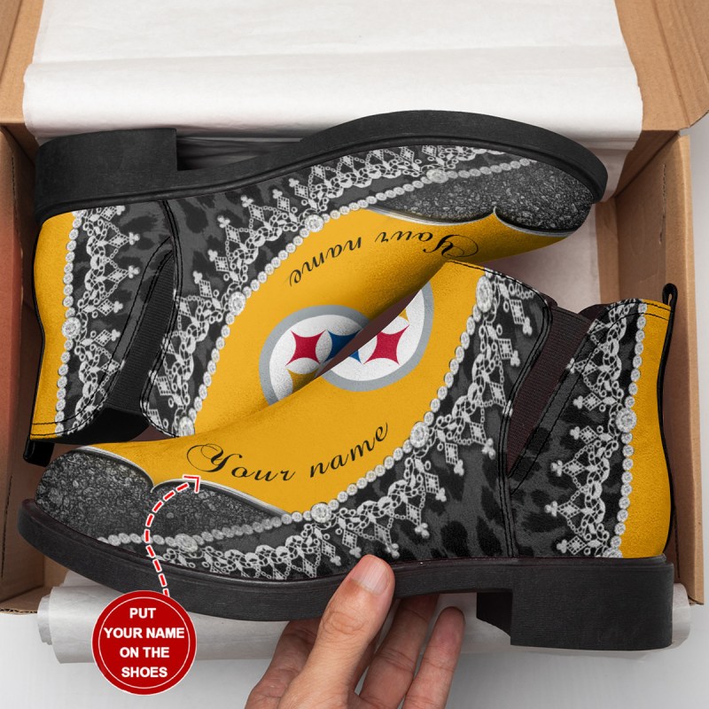 Pittsburgh Steelers Personalized Comfort & Fashion Short Boots