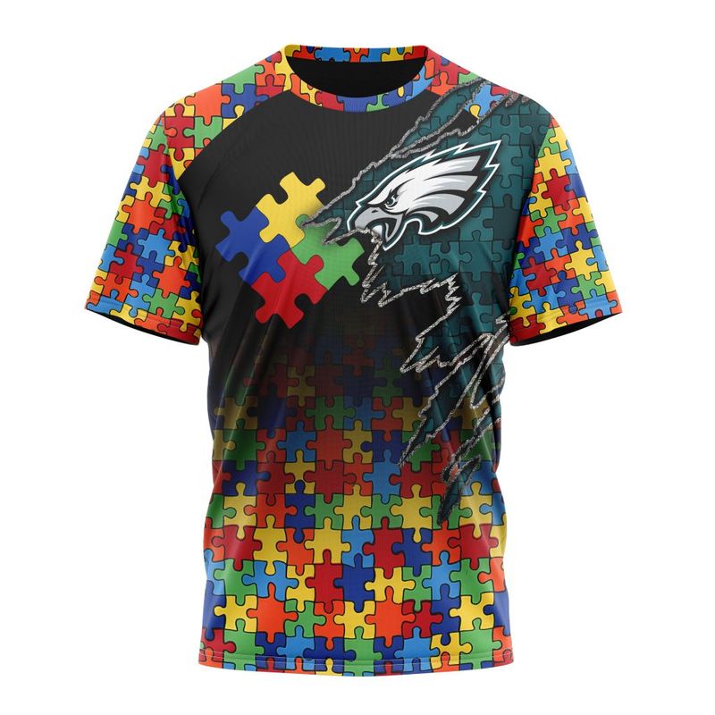 Philadelphia Eagles Special Autism Awareness Design Sweatshirt