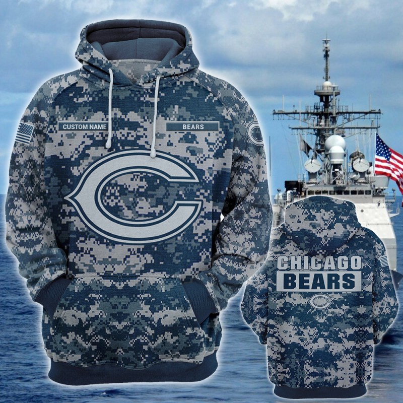 Chicago Bears Personalized All Over Printed Sweater