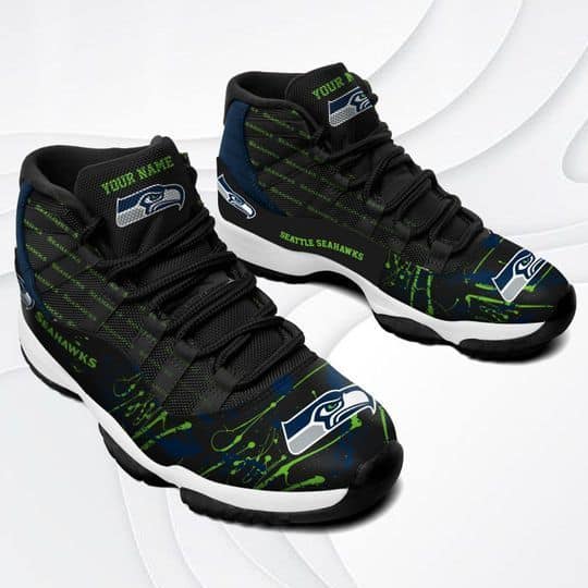 Seattle Seahawks AJD11 Sneakers 84 Detail
