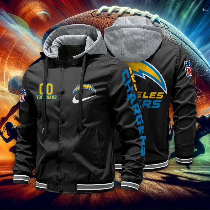 Los Angeles Chargers Baseball Jacket Detail