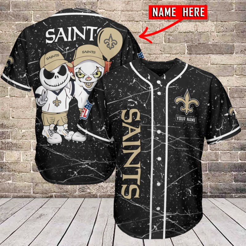 New Orleans Saints Personalized Baseball Jersey