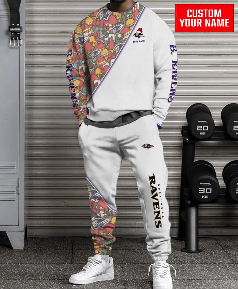 Baltimore Ravens Christmas Combo Sweatshirt and Sweatpants