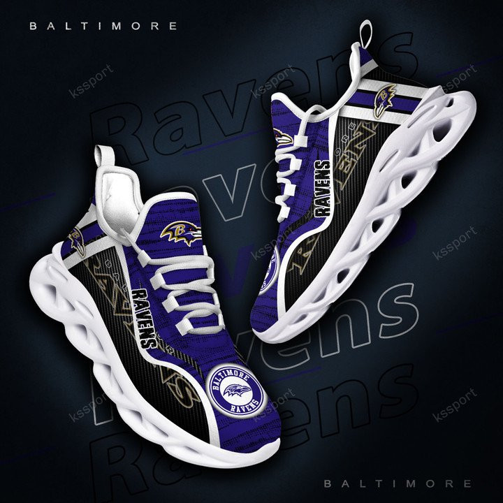 Baltimore Ravens Yezy Running Sneakers