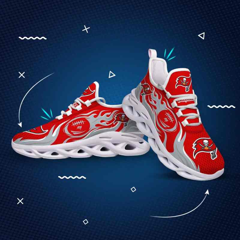 Tampa Bay Buccaneers Yezy Running Sneakers Side View