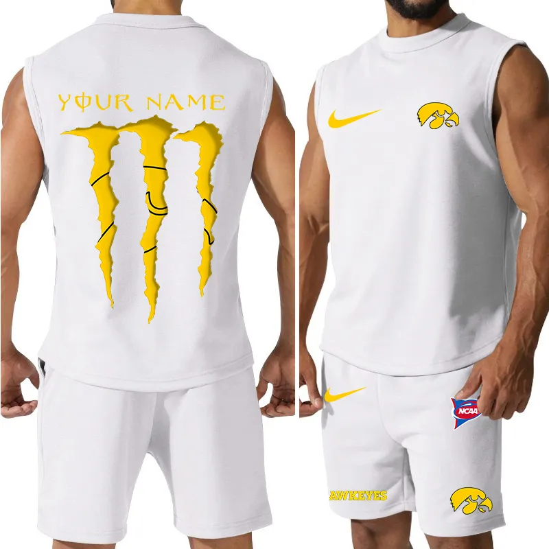 Iowa Hawkeyes Tank Top and Shorts 9