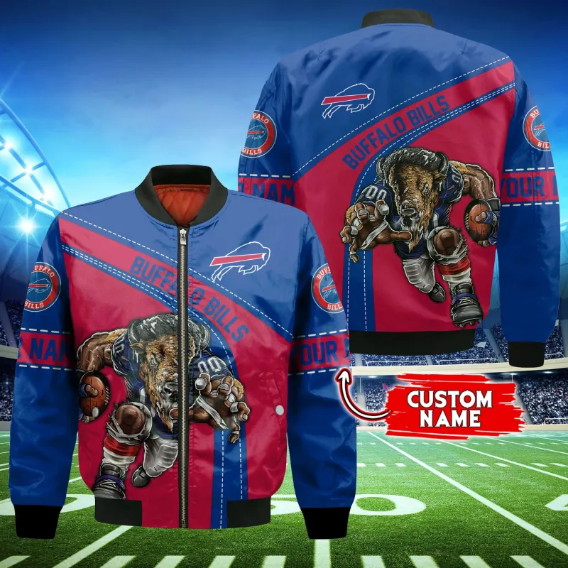 Buffalo Bills Personalized Thick Bomber Jacket