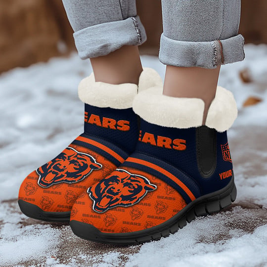 Chicago Bears Comfy Winter Snow Boots
