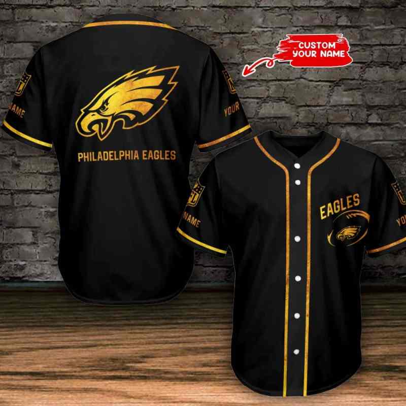 Philadelphia Eagles Personalized Baseball Jersey