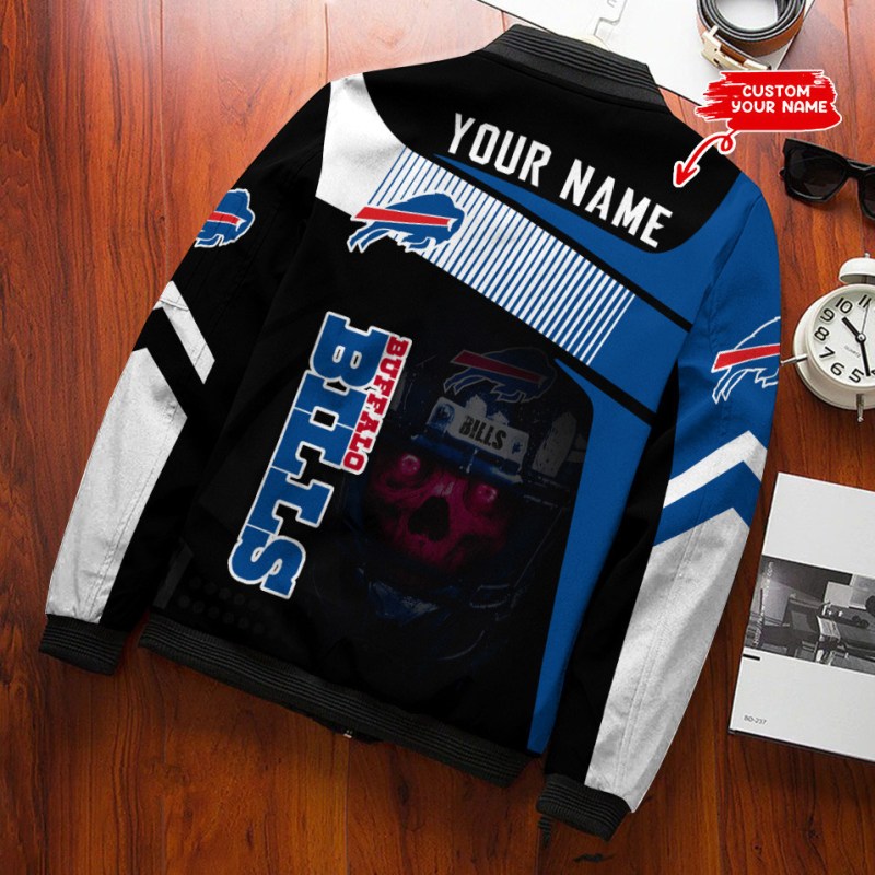 Buffalo Bills Personalized Bomber Jacket Side View