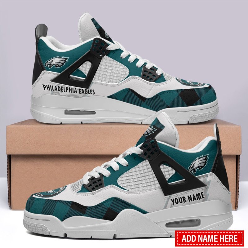 Philadelphia Eagles AJ4 Sneaker Image 1