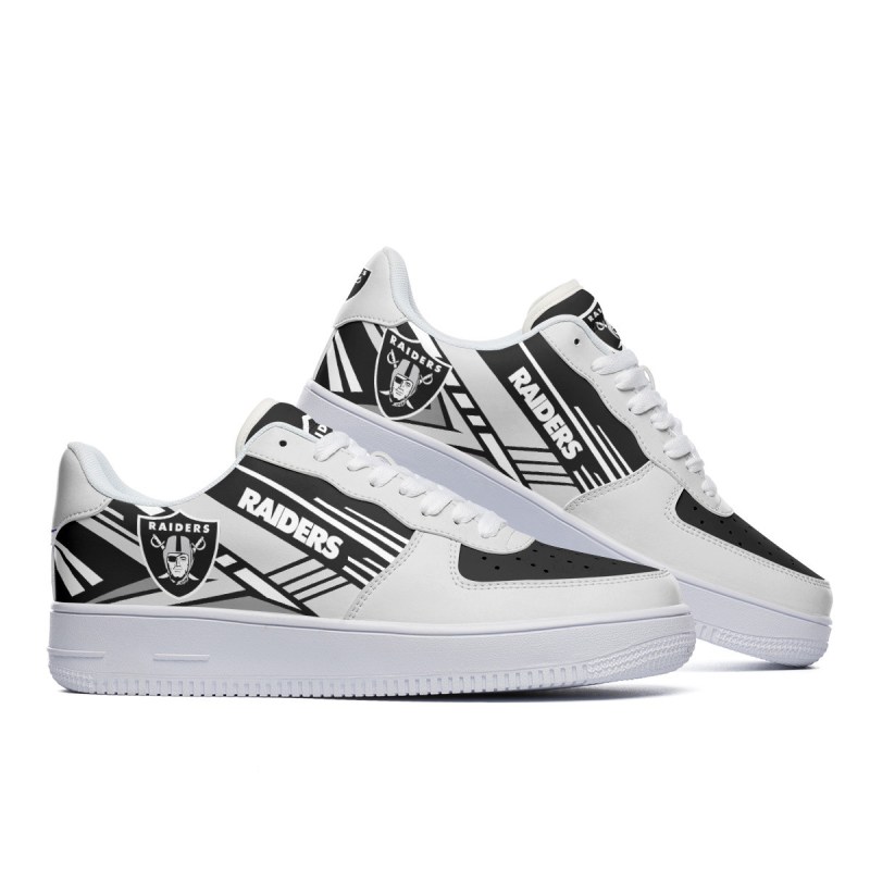 Las Vegas Raiders AF1 Shoes - Side View