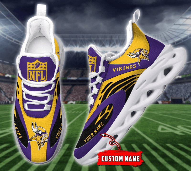 Minnesota Vikings Yezy Running Sneakers