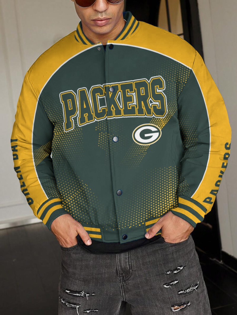 Green Bay Packers Varsity Jacket Image 1