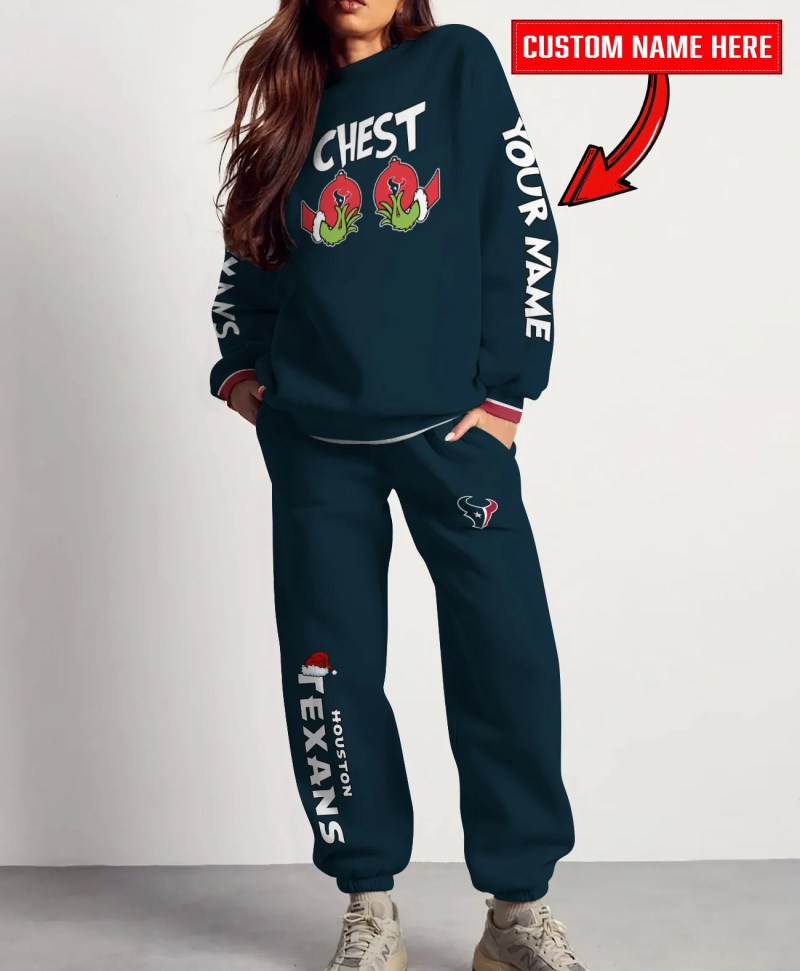 Houston Texans Sweatshirt and Sweatpants Christmas Collection