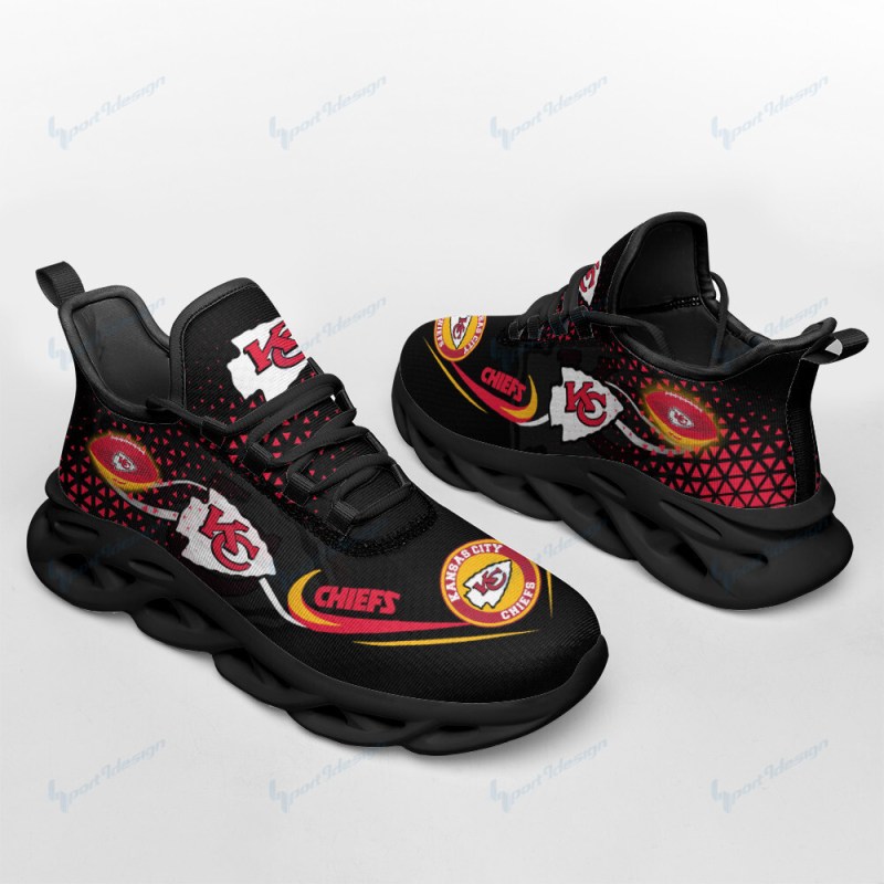 Kansas City Chiefs Yezy Running Sneakers Lifestyle View