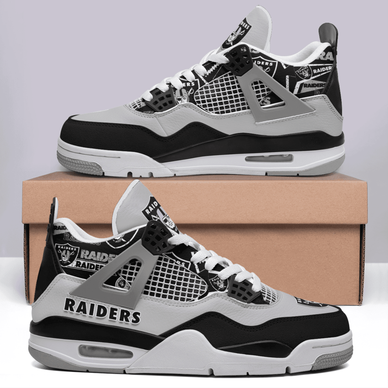 Las Vegas Raiders AJ4 Sneakers